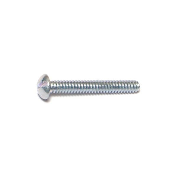 Midwest Fastener #6-32 x 1 in Slotted Round Machine Screw, Zinc Plated Steel, 48 PK 62004 - main